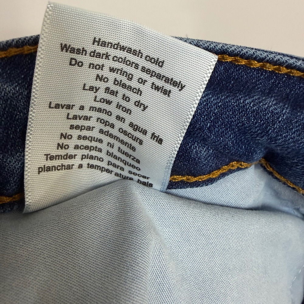 Judy Blue Womens Flare Jeans 18W Dark Wash Raw Hem Boho Y2K - Picture 11 of 13